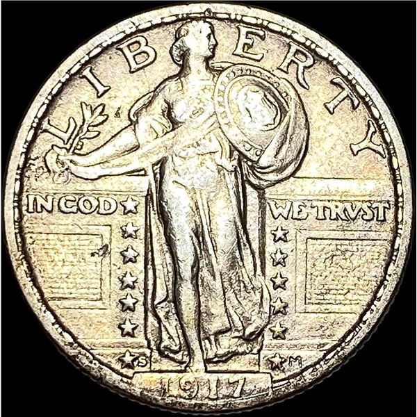 1917-S Silver Standing Liberty Quarter CLOSELY UNCIRCULATED