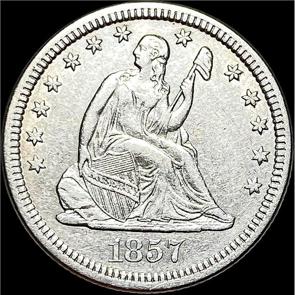 1857 Seated Liberty Quarter CLOSELY UNCIRCULATED