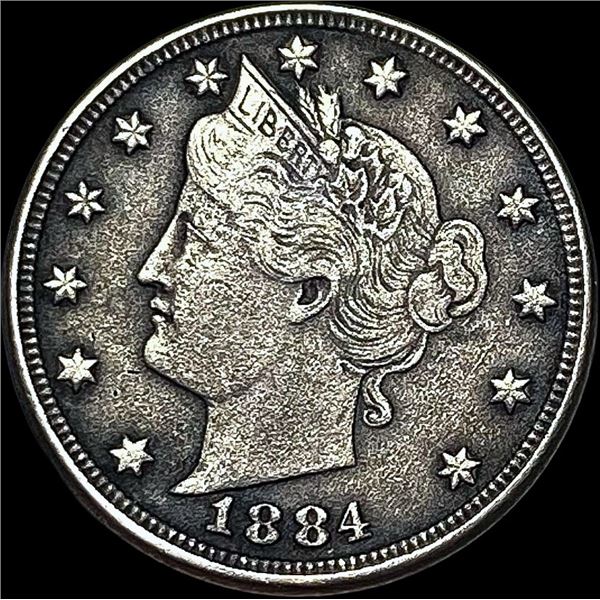 1884 Liberty Head Nickel NEARLY UNCIRCULATED