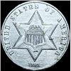 Image 1 : 1861 Silver Three-Cent Piece CHOICE AU