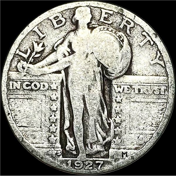 1927-S Silver Standing Liberty Quarter NICELY CIRCULATED
