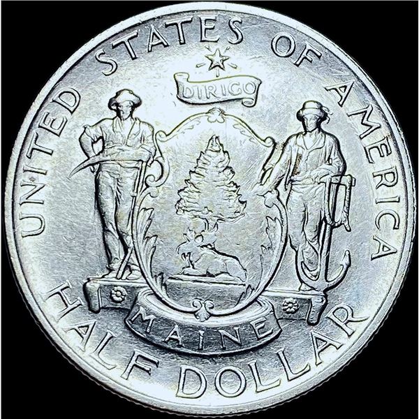 1920 Silver Maine Centennial Half Dollar CHOICE BU