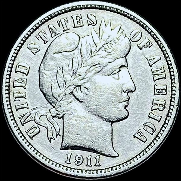1911-D Silver Barber Dime CHOICE AU