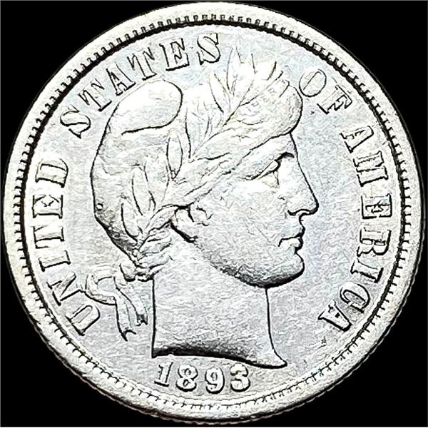 1893-S Silver Barber Dime HIGH GRADE