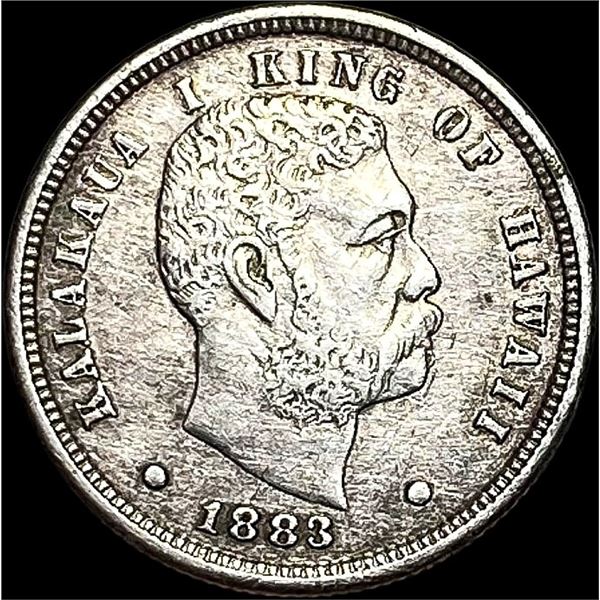 1883 Hawaii Silver Dime NEARLY UNCIRCULATED