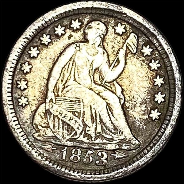 1853-O Seated Liberty Half Dime LIGHTLY CIRCULATED