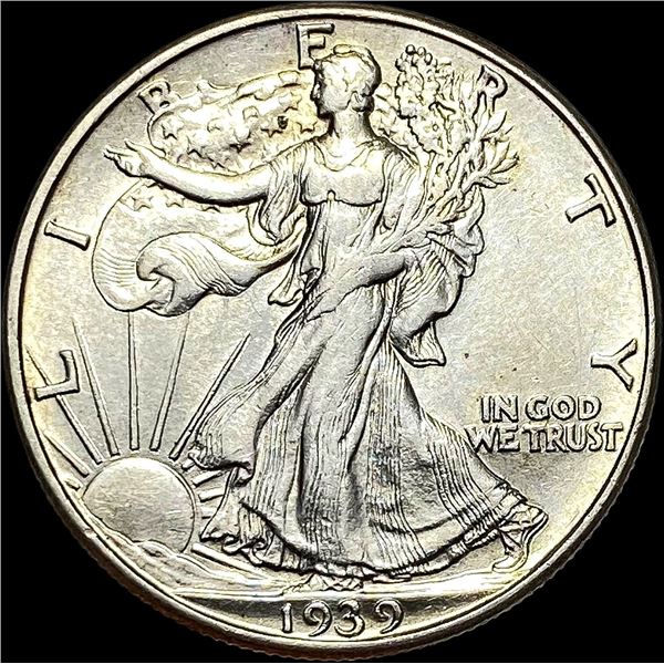 1939-D Silver Walking Liberty Half Dollar UNCIRCULATED