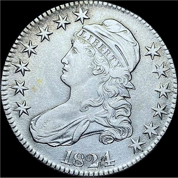 1824 Capped Bust Half Dollar CHOICE AU