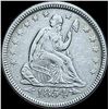 Image 1 : 1854 Arrows Seated Liberty Quarter CHOICE AU
