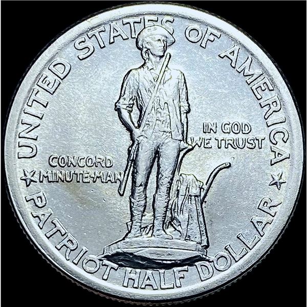 1925 Silver Lexington-Concord Half Dollar GEM BU