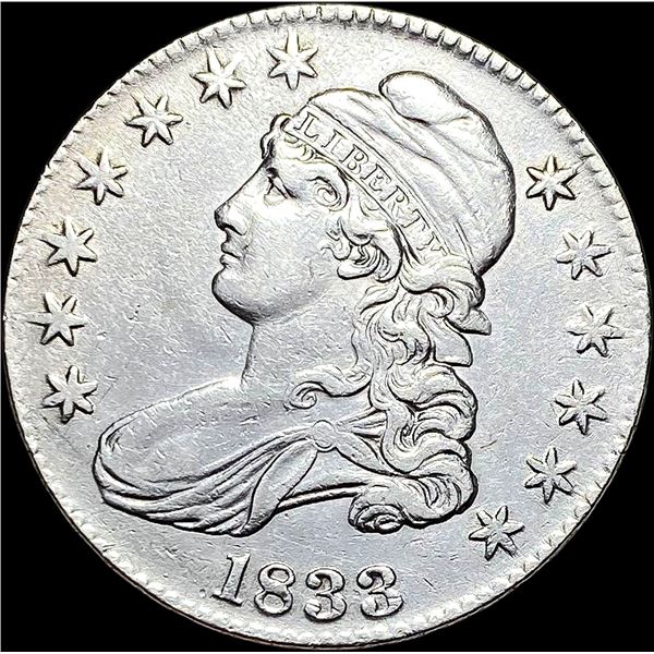1833 Capped Bust Half Dollar CLOSELY UNCIRCULATED