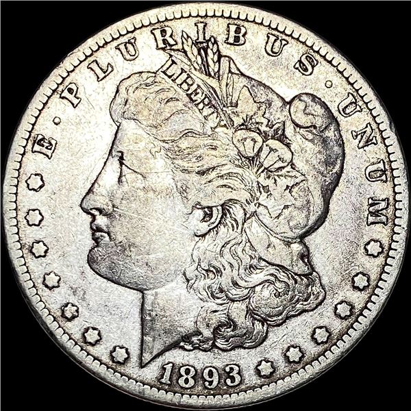 1893-CC Morgan Silver Dollar LIGHTLY CIRCULATED