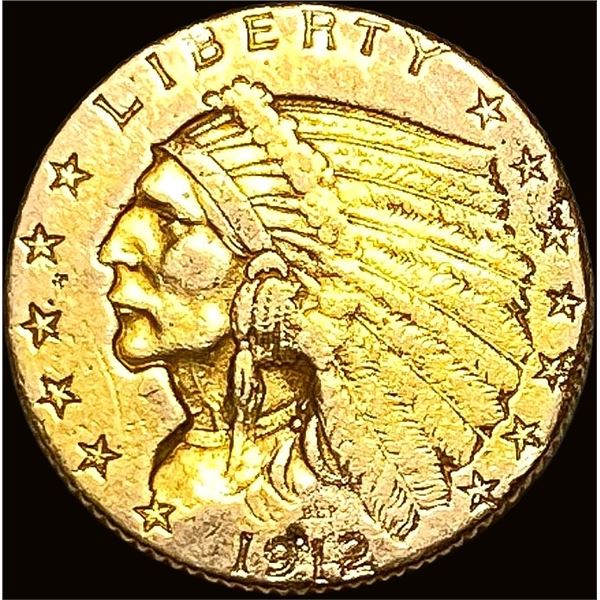 1912 Indian Head Gold $2.5 Quarter Eagle HIGH GRADE