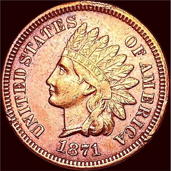 1871 Indian Head Cent CHOICE BU