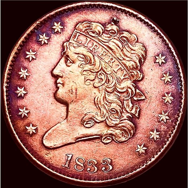 1833 Classic Head Half Cent UNCIRCULATED