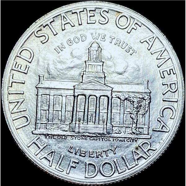 1946 Silver Iowa Centennial Half Dollar GEM BU