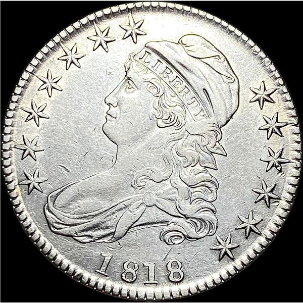 1818 Capped Bust Half Dollar CLOSELY UNCIRCULATED