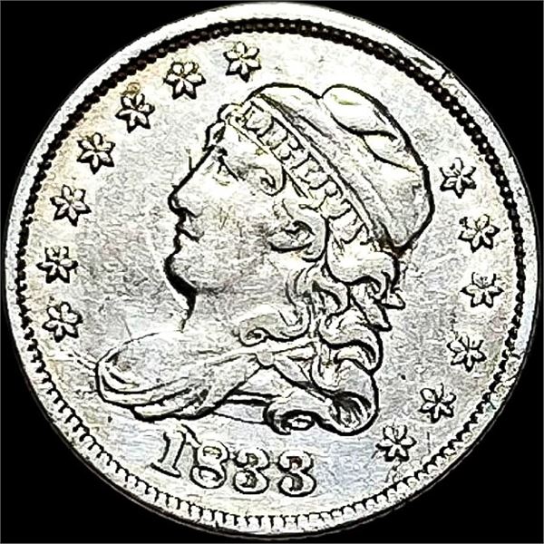 1833 Capped Bust Half Dime ABOUT UNCIRCULATED