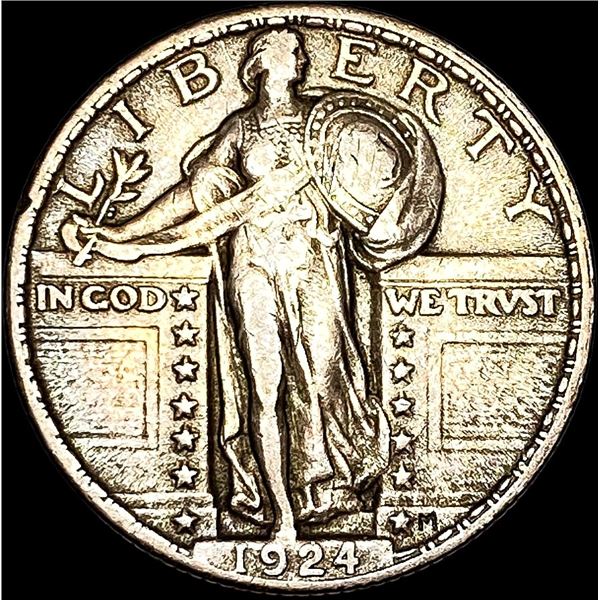 1924 Standing Liberty Silver Quarter NEARLY UNCIRCULATED