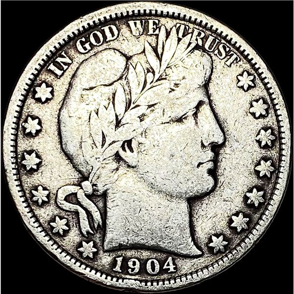1904 Barber Silver Half Dollar LIGHTLY CIRCULATED