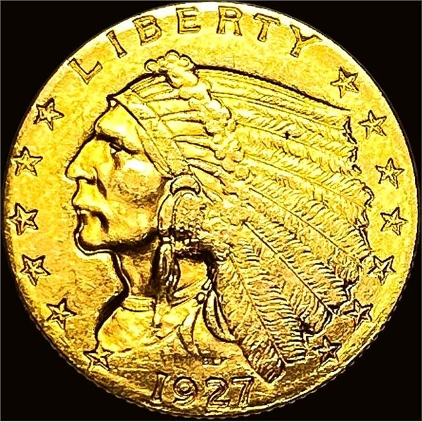 1927 Indian Head Gold $2.50 Quarter Eagle SUPERB GEM BU