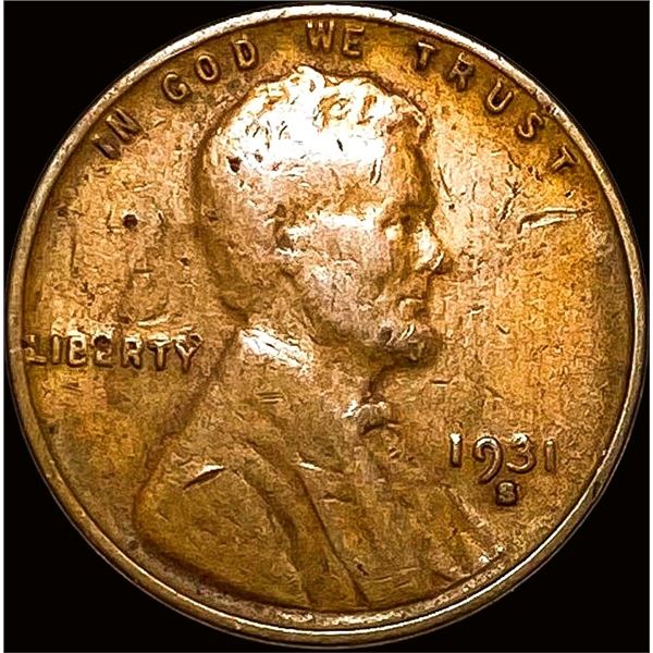 1931-S Lincoln Wheat Cent LIGHTLY CIRCULATED