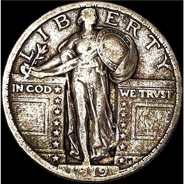 1919 Standing Liberty Silver Quarter LIGHTLY CIRCULATED
