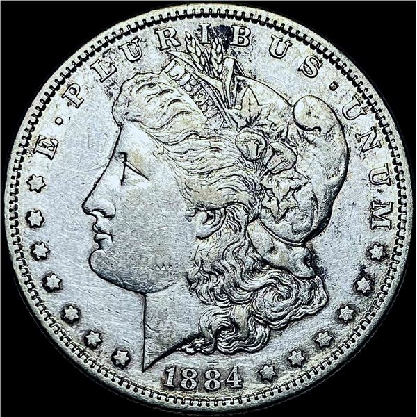 1884-S Silver Morgan Dollar CHOICE AU