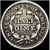 Image 2 : 1857 Seated Liberty Half Dime LIGHTLY CIRCULATED