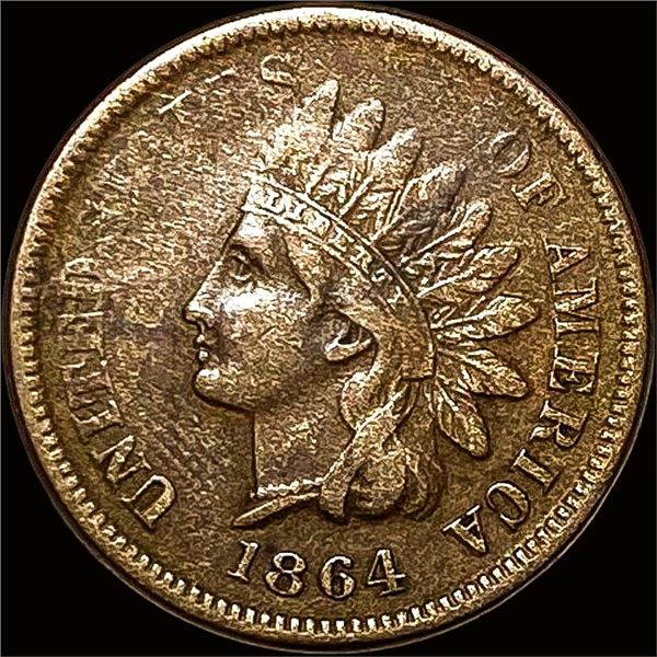1864 L Indian Head Cent ABOUT UNCIRCULATED