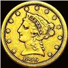 1856-S Gold $2.50 Liberty Head Quarter Eagle LIGHTLY CIRCULATED