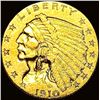 1910 Indian Head $2.5 Gold Quarter Eagle UNCIRCULATED