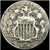 1876 Shield Nickel LIGHTLY CIRCULATED