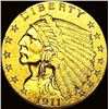 1911 Indian Head Gold $2.50 Quarter Eagle CHOICE AU