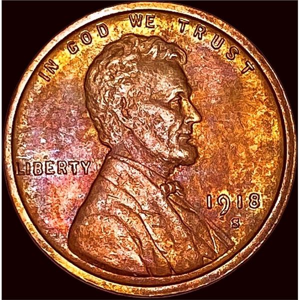 1918-S Lincoln Wheat Cent CLOSELY UNCIRCULATED