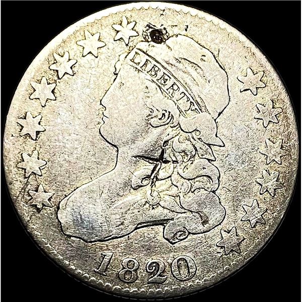 1820 Capped Bust Quarter LIGHTLY CIRCULATED