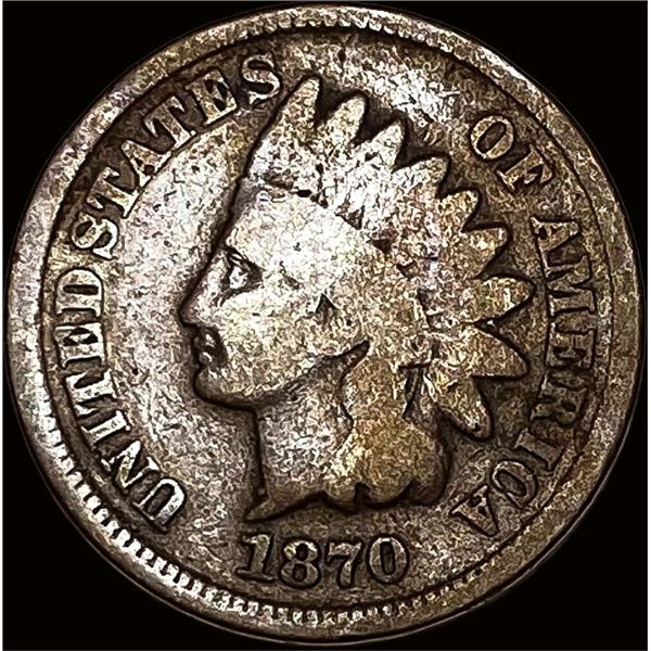 1870 Indian Head Cent LIGHTLY CIRCULATED