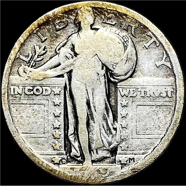 1919-D Standing Liberty Quarter LIGHTLY CIRCULATED