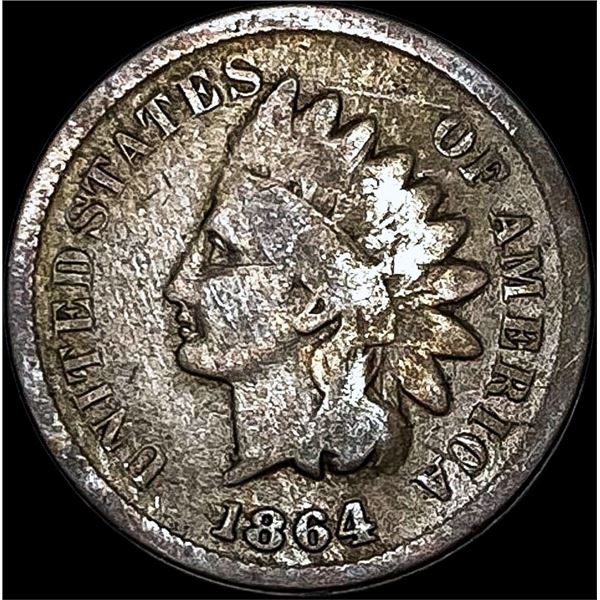 1864 Copper-Nickel Indian Head Cent NICELY CIRCULATED