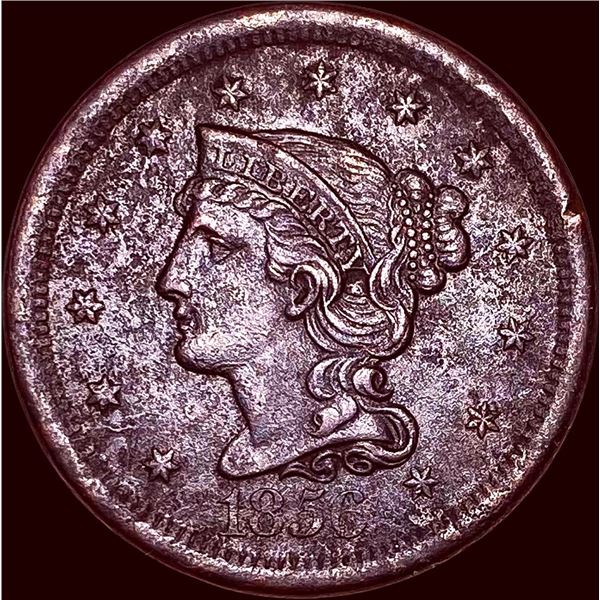 1856 Braided Hair Large Cent CHOICE AU