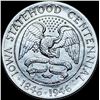 Image 2 : 1946 Silver Iowa Half Dollar CHOICE BU