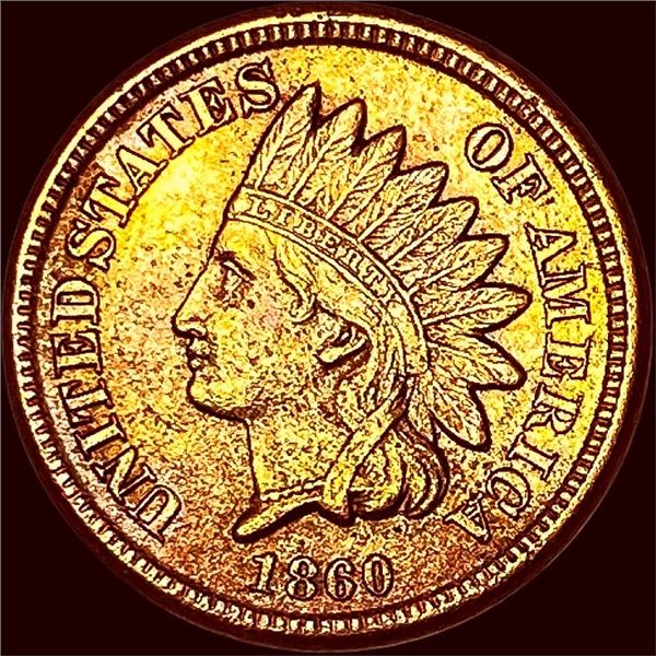 1860 Indian Head Cent CHOICE AU