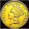 Image 1 : 1854 Gold $3 Indian Princess Head ABOUT UNCIRCULATED