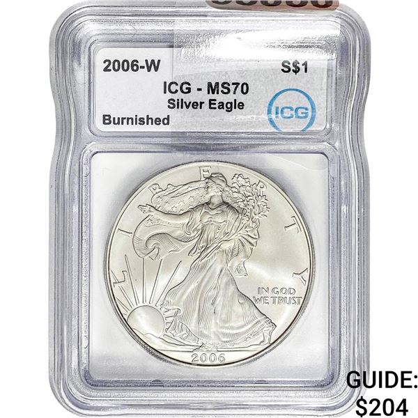 2006-W $1 Silver Eagle ICG MS70