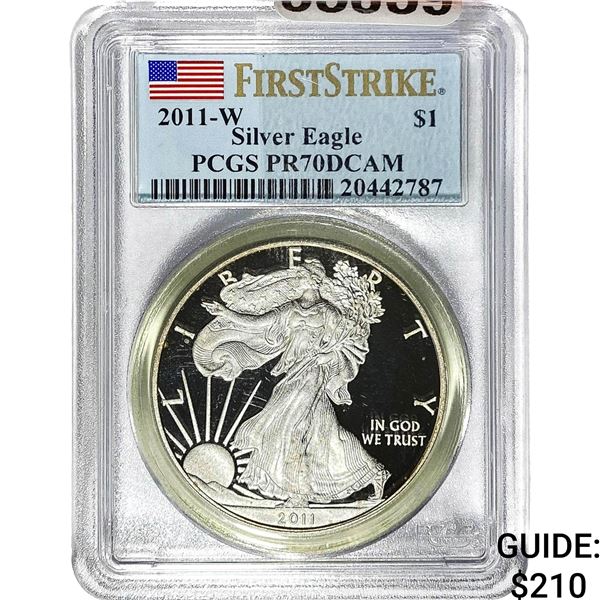2011-W $1 Silver Eagle PCGS PR70 DCAM
