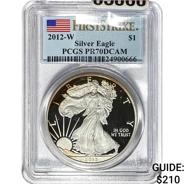 2012-W $1 Silver Eagle PCGS PR70 DCAM
