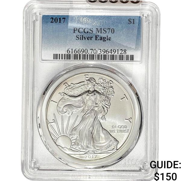2017 $1 Silver Eagle PCGS MS70