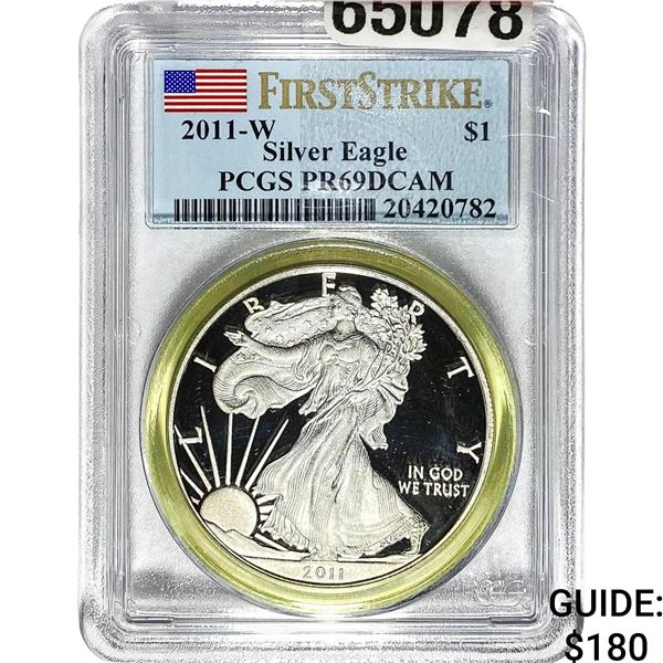 2011-W $1 Silver Eagle PCGS PR69 DCAM