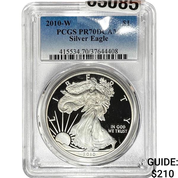 2010-W $1 Silver Eagle PCGS PR70 DCAM