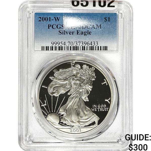 2001-W $1 Silver Eagle PCGS PR70 DCAM